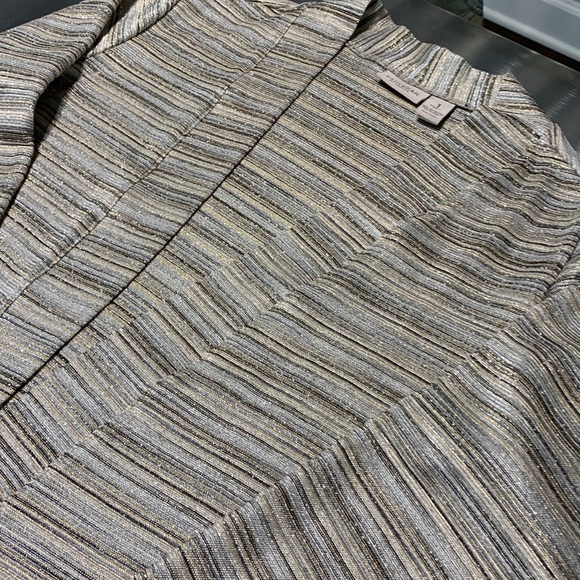 Easywear by Chico’s Metallic Open Front Cardigan Size 1 (M) - Picture 1 of 9